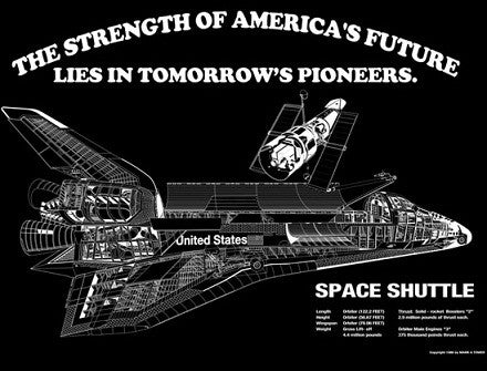 Space Shuttle Poster 27″ x 19″ - Shuttlewear